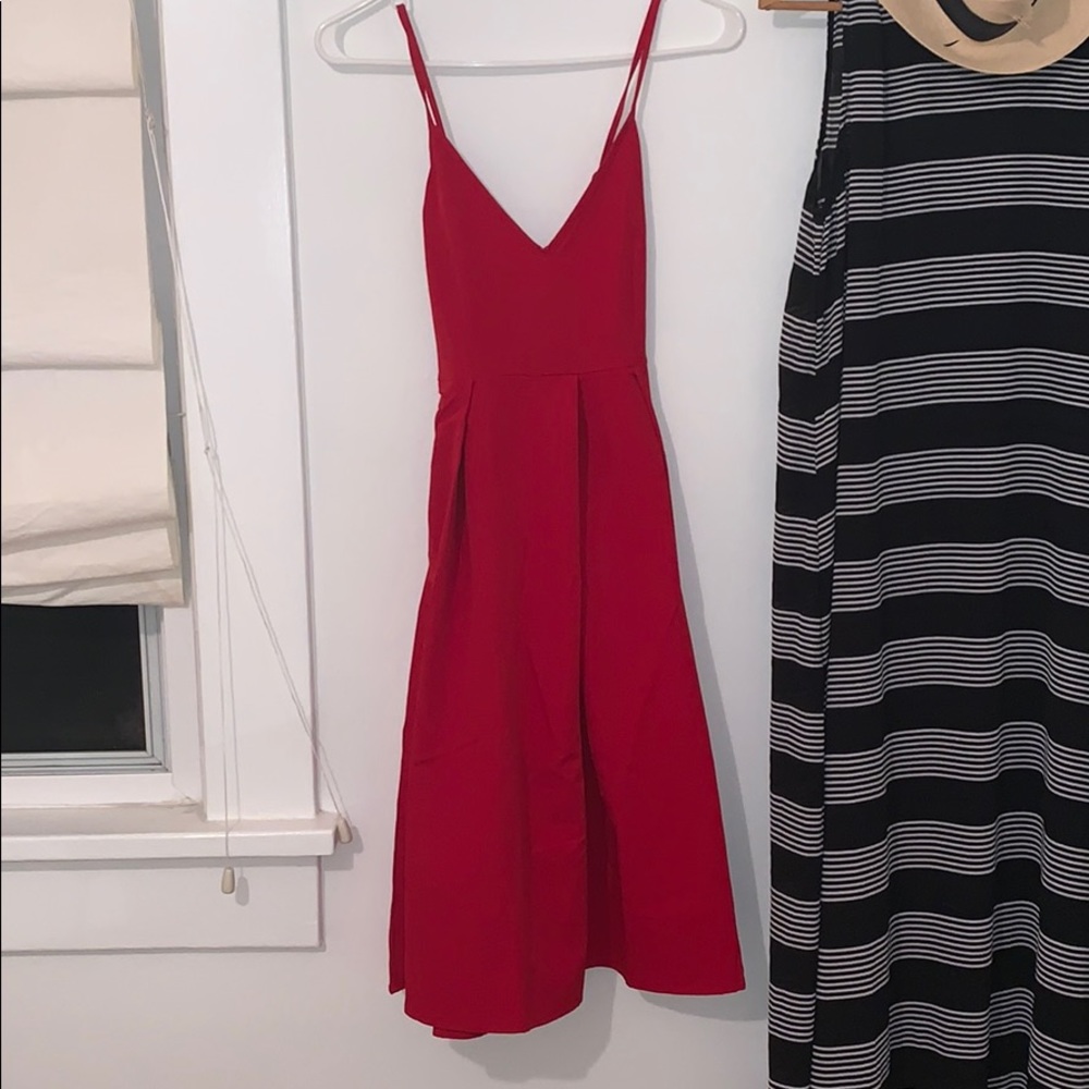 Red Midi Dress